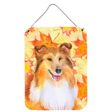 Caroline'S Treasures Sheltie Fall Metal Print, 16 X 12, Multicolor