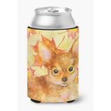 Caroline'S Treasures Toy Terrier Fall Decorative Can Hugger, Multicolor