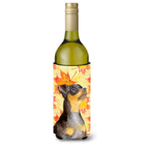 Caroline'S Treasures Miniature Pinscher #2 Fall Decorative Bottle Hugger, 750Ml, Multicolor