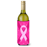Breast Cancer Battle Flag Wine Bottle Beverage Insulator Beverage Insulator Hugger