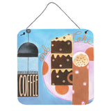 Caroline'S Treasures Kitchen Collection Coffee And Cake Wall Or Door Hanging Prints Bcbr0116Ds66, 6Hx6W, Multicolor