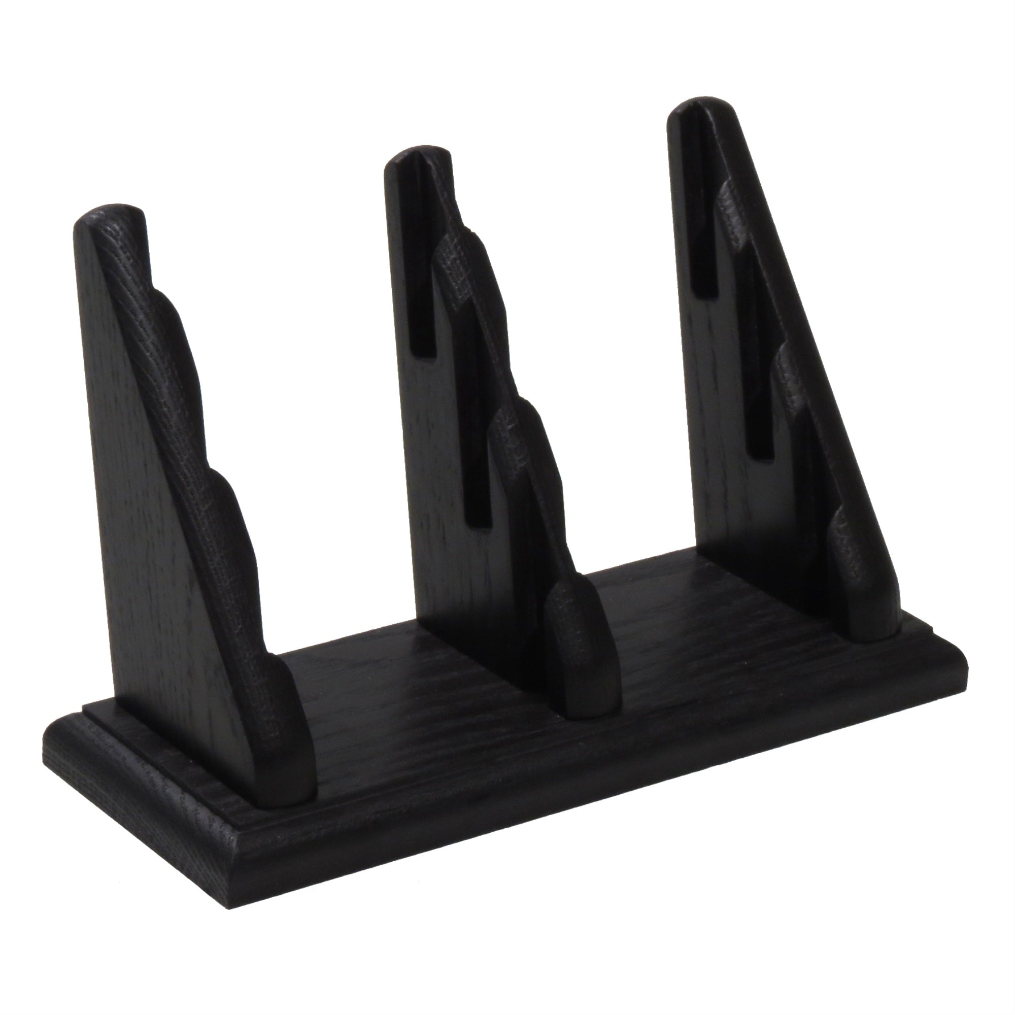 Wooden Mallet 6 Pocket Countertop Business Card Holder, Black