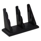 Wooden Mallet 6 Pocket Countertop Business Card Holder, Black