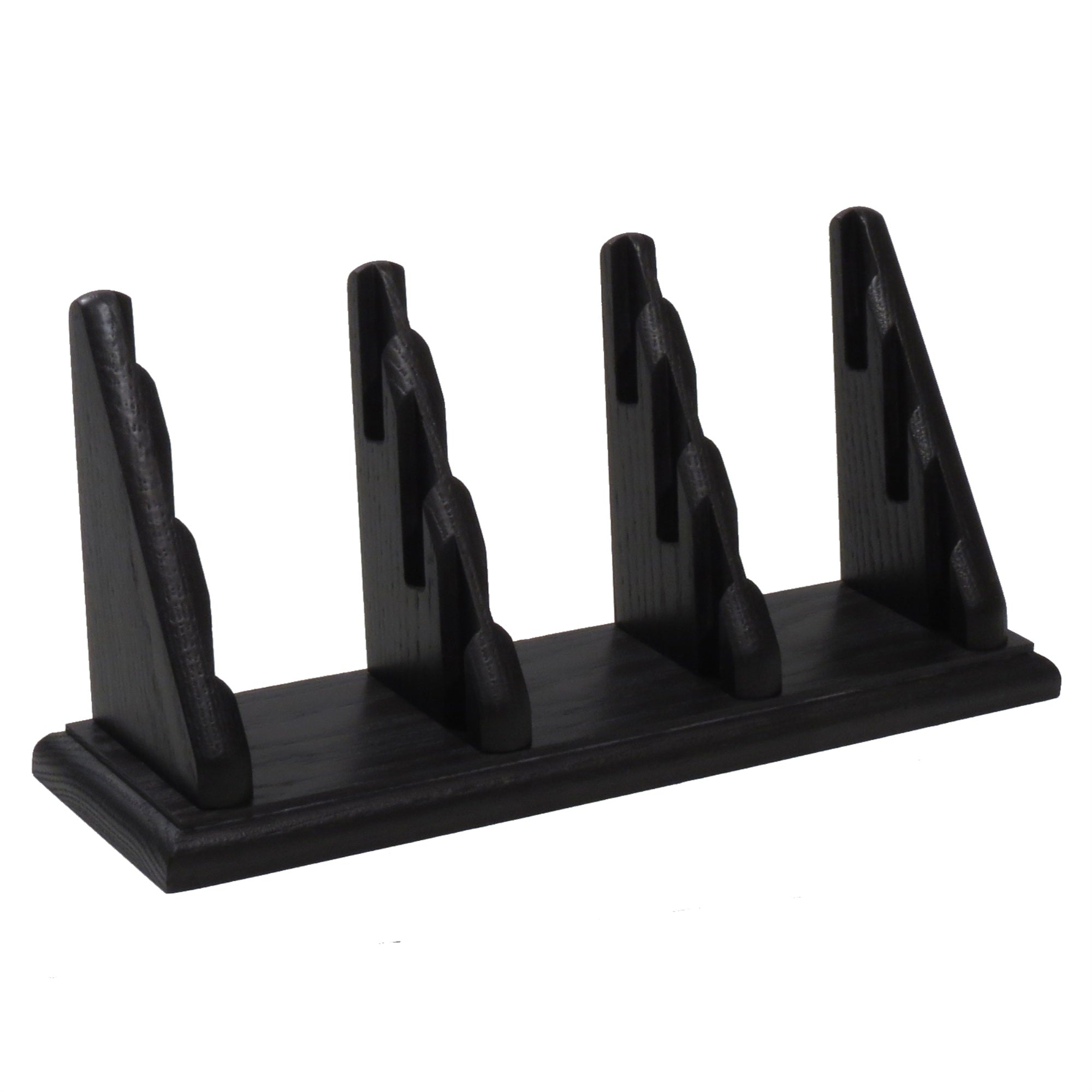 Wooden Mallet 9 Pocket Countertop Business Card Holder, Black