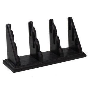 Wooden Mallet 9 Pocket Countertop Business Card Holder, Black