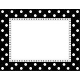 Black & White Dot Border Chart, 17 x 22