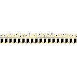 Double-Sided Border, Scalloped Edge, Gold Bars, 39