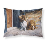 Caroline'S Treasures Basset Hound Printed, Polyester Envelope Closure Pillowcase, Standard, Multicolor