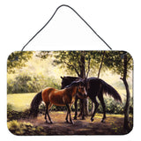 Caroline'S Treasures Horses By Daphne Baxter Wall Or Door Hanging Prints Bdba0055Ds812, 8Hx12W, Multicolor