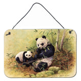 Caroline'S Treasures Panda Bears By Daphne Baxter Wall Or Door Hanging Prints Bdba0111Ds812, 8Hx12W