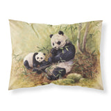 Caroline'S Treasures Panda Bears By Daphne Baxter Fabric Standard Pillowcase Bdba0111Pillowcase, Multicolor