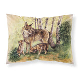 Caroline'S Treasures Wolf Wolves By Daphne Baxter Fabric Standard Pillowcase Bdba0115Pillowcase, Multicolor