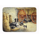 Caroline'S Treasures Border Collie Dog Litter Floor Mat, 19 X 27, Multicolor