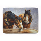 Caroline'S Treasures Horses Taking A Drink Of Water Floor Mat, 19 X 27, Multicolor
