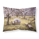 Caroline'S Treasures Sheep By Daphne Baxter Fabric Standard Pillowcase Bdba0133Pillowcase, Multicolor