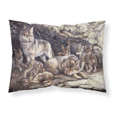 Caroline'S Treasures Wolf Wolves By The Den Fabric Standard Pillowcase Bdba0157Pillowcase, Multicolor
