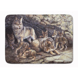Caroline'S Treasures Wolf Wolves By The Den Floor Mat, 19 X 27, Multicolor
