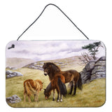 Caroline'S Treasures Horses In The Meadow Wall Or Door Hanging Prints Bdba0189Ds812, 8Hx12W, Multicolor