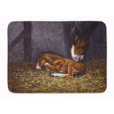 Caroline'S Treasures Horse And Her Foal Floor Mat, 19 X 27, Multicolor