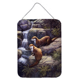 Caroline'S Treasures Otters By The Waterfall By Daphne Baxter Wall Or Door Hanging Prints Bdba0293Ds1216, 16H X 12W, M