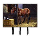 Caroline'S Treasures Bdba0295Th68 Horse In Stable With Cat Leash Or Key Holder, Large, Multicolor