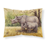 Caroline'S Treasures Rhinoceros By Daphne Baxter Fabric Standard Pillowcase Bdba0306Pillowcase, Multicolor