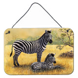 Caroline'S Treasures Zebras By Daphne Baxter Wall Or Door Hanging Prints Bdba0308Ds812, 8Hx12W