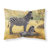 Caroline'S Treasures Zebras By Daphne Baxter Fabric Standard Pillowcase Bdba0308Pillowcase, Multicolor