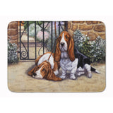 Caroline'S Treasures Basset Hound At The Gate Floor Mat, 19 X 27, Multicolor