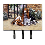 Caroline'S Treasures Bdba0312Th68 Basset Hound At The Gate Leash Or Key Holder, Large, Multicolor