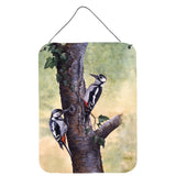 Caroline'S Treasures Woodpeckers By Daphne Baxter Wall Or Door Hanging Prints Bdba0335Ds1216, 16H X 12W, Multicolor