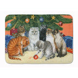 Caroline'S Treasures Cats Under The Christmas Tree Floor Mat, 19 X 27, Multicolor