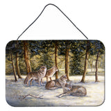 Caroline'S Treasures Wolves By Daphne Baxter Wall Or Door Hanging Prints Bdba0371Ds812, 8Hx12W
