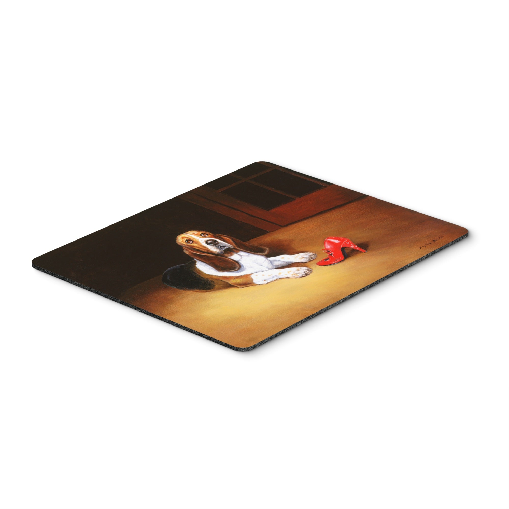 Caroline'S Treasures Basset & Shoe Mouse Pad, Hot Pad Or Trivet, Multicolor (Bdba0372Mp)
