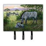 Caroline'S Treasures Zebras In The Field With Baby Leash Or Key Holder Bdba0385Th68, Triple