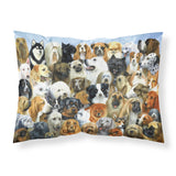 Caroline'S Treasures Fifty One Dogs Printed, Polyester Envelope Closure Pillowcase, Standard, Multicolor