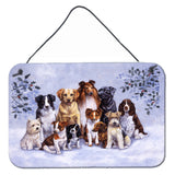 Caroline'S Treasures Winter Dogs Wall Or Door Hanging Prints Bdba316Ads812, 8H X 12W