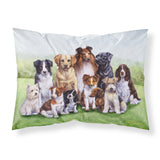 Caroline'S Treasures Springtime Dogs Fabric Standard Pillowcase Bdba316Bpillowcase, Multicolor