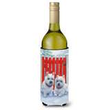 Caroline'S Treasures Red Gate Westies Wine Bottle Koozie Hugger, 750Ml, Multicolor