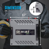 High Power Vehicle Audio Mono Bass Amplifier W/Subsonic Filter And Low Pass Filter Stable At 1 Ohm