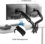 Rehisk Dual Monitor Mount for 15-32 Inch Screens - F160