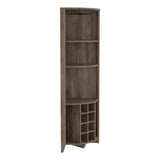 Essential Corner Bar Cabinet -Living Room -Dark Brown