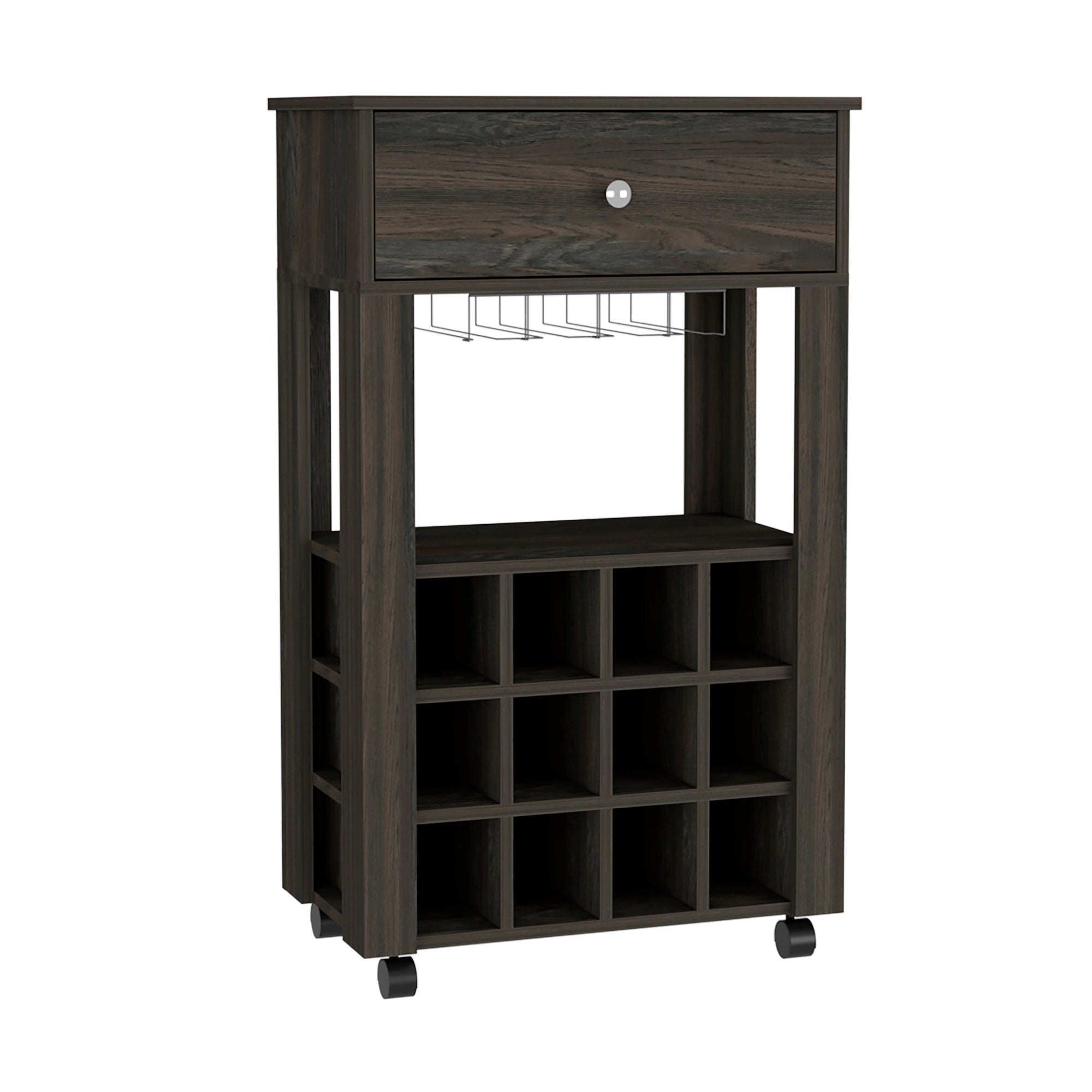 Memphis Bar Cart  -Living Room -Espresso