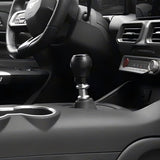 JSD 6-Speed Shift Knob; Black Leather (15-25 Mustang GT, Dark Horse)