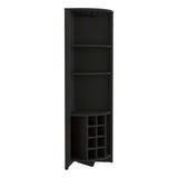 Essential Corner Bar Cabinet -Living Room -Black