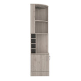 Syrah Corner Bar Cabinet -Living Room -Light Gray