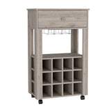 Memphis Bar Cart -Living Room -Light Gray