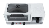 3-In-1 Breakfast Maker, Stainless Steel & White