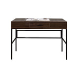 Writing Desk With Lift Top Storage And Usb Plugin, Brown