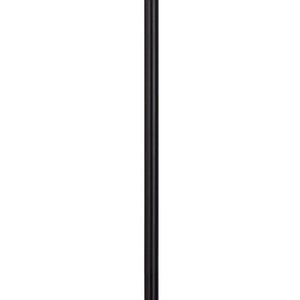 61 Inch Modern Floor Lamp, Hanging Mesh Shade, Metal Base, Black